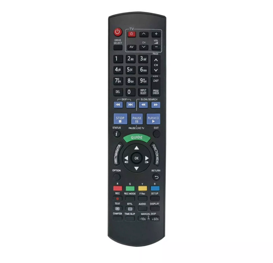 Panasonic DVD Player Recorder Remote Replacement Blu-Ray Disc Remote Control