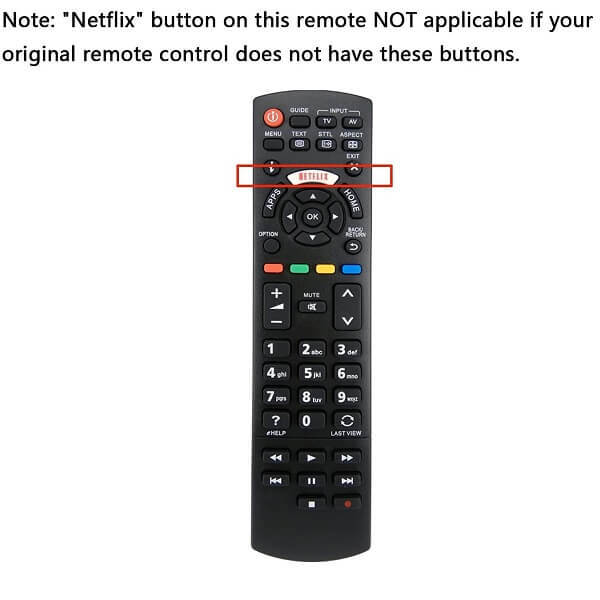 Panasonic Universal TV Remote Replacement For Panasonic LED Smart TV