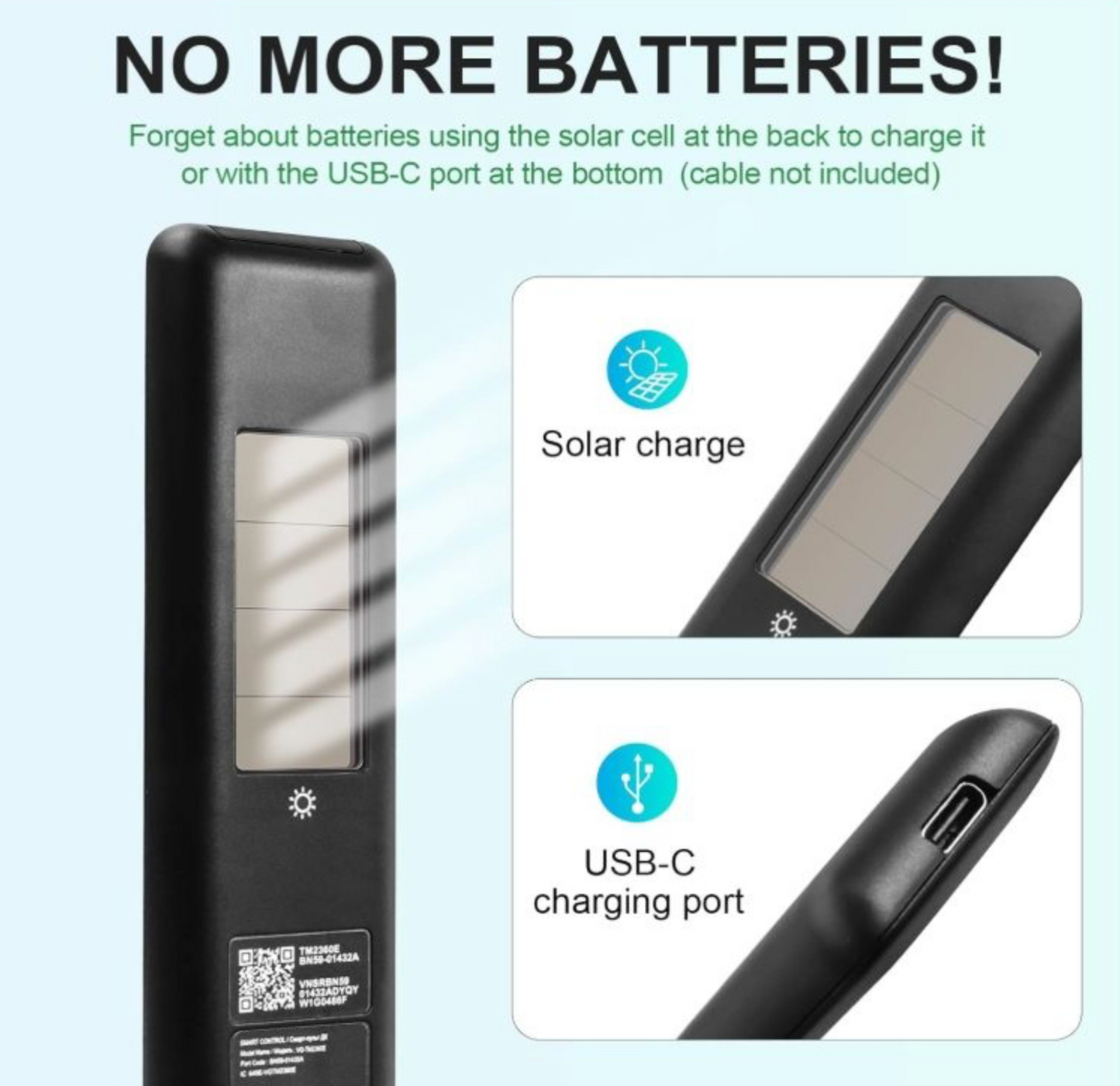 BN59-01455A Samsung Solar Cell Remote Control Voice TV TM2360E Q90D QNX1D S85D S90D DU8000 QN900D