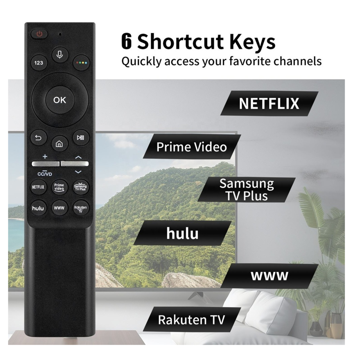 BN59-01275A Voice Assistant Smart Remote Control Replacement for Samsung TV