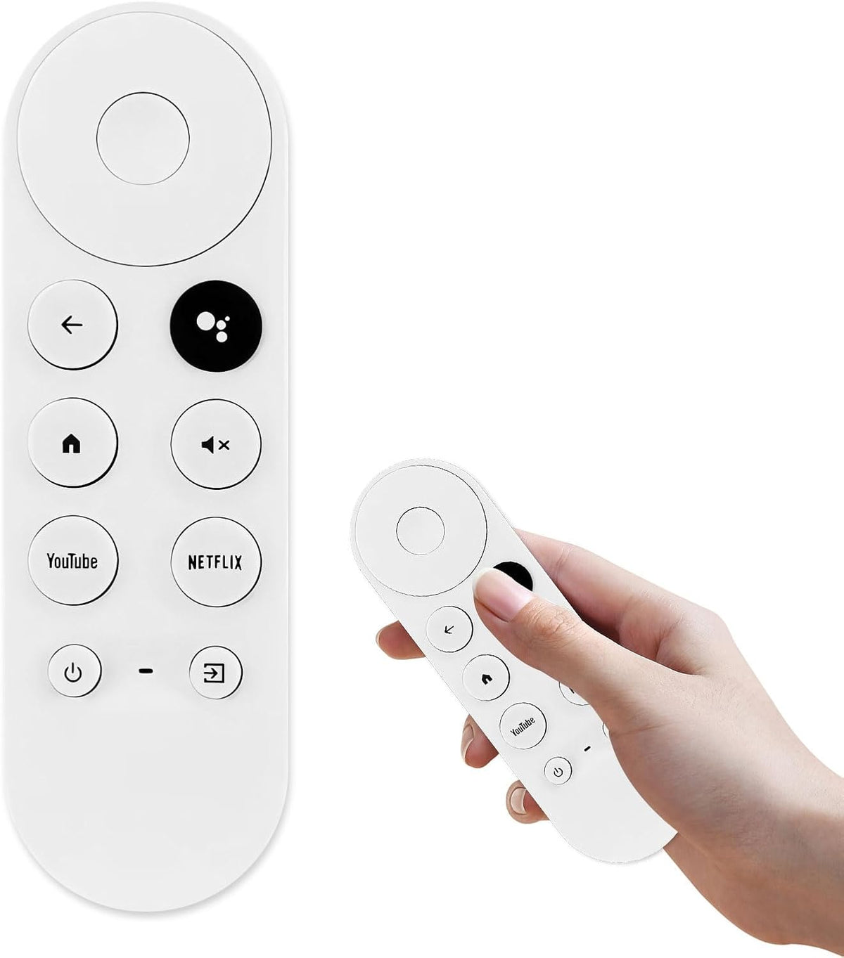 Google Chromecast with Google TV Voice Remote – White (G9N9N Replacement)