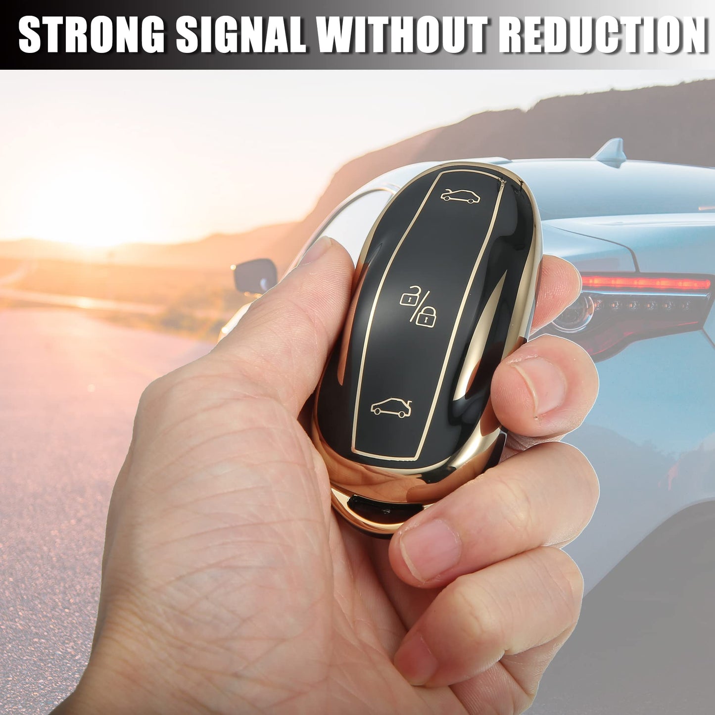 Tesla 3 Button Car Key Case Remote Tesla Model S 3 Y X Housing Fob Cover Protective Holder