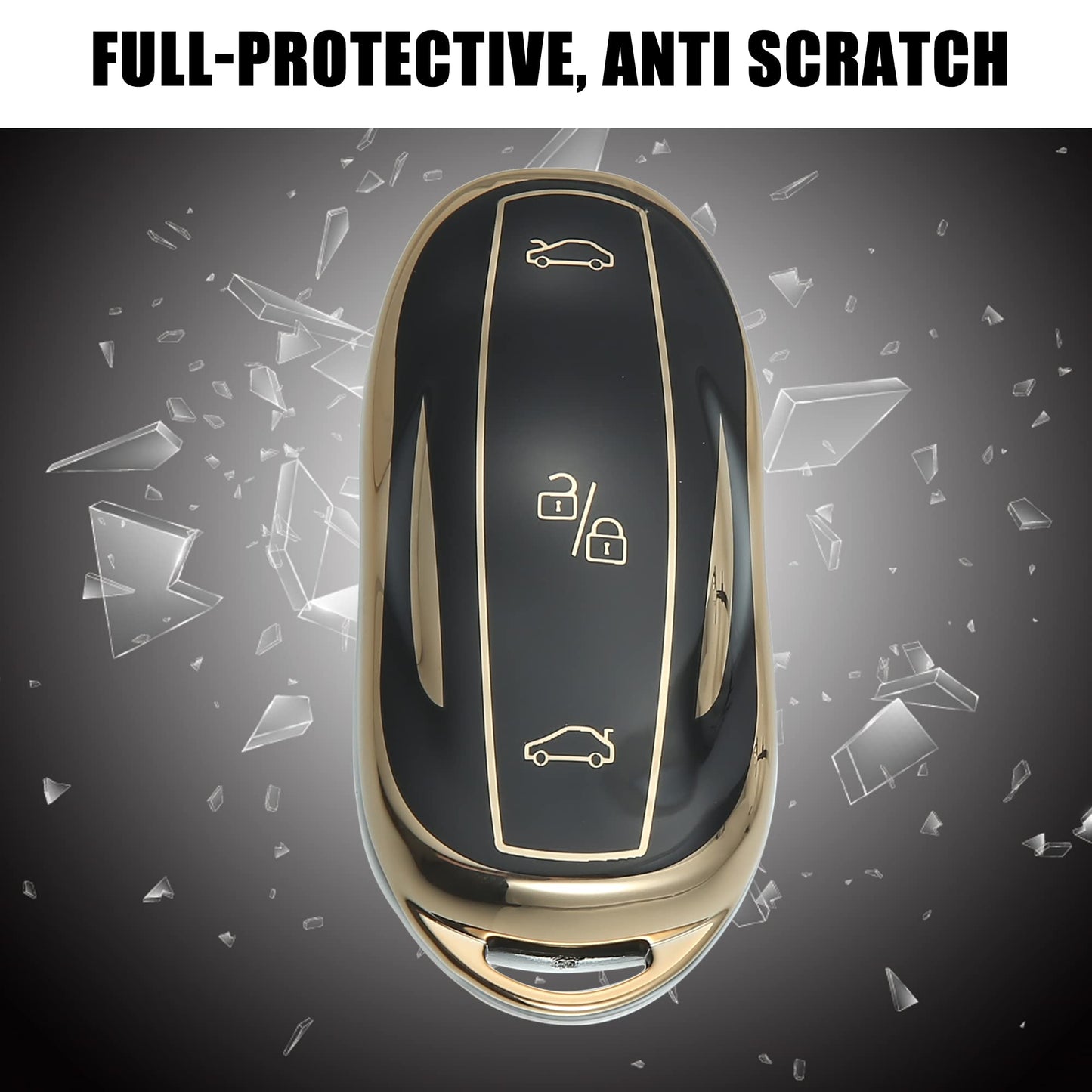 Tesla 3 Button Car Key Case Remote Tesla Model S 3 Y X Housing Fob Cover Protective Holder