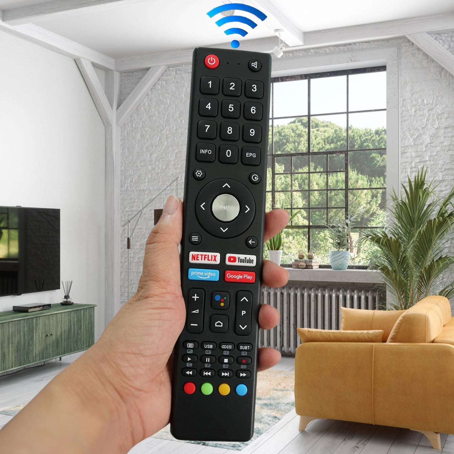 CHiQ TV Remote Voice Control Replacement GCBLTV02ADBBT CHiQ 9 Series TV Remote