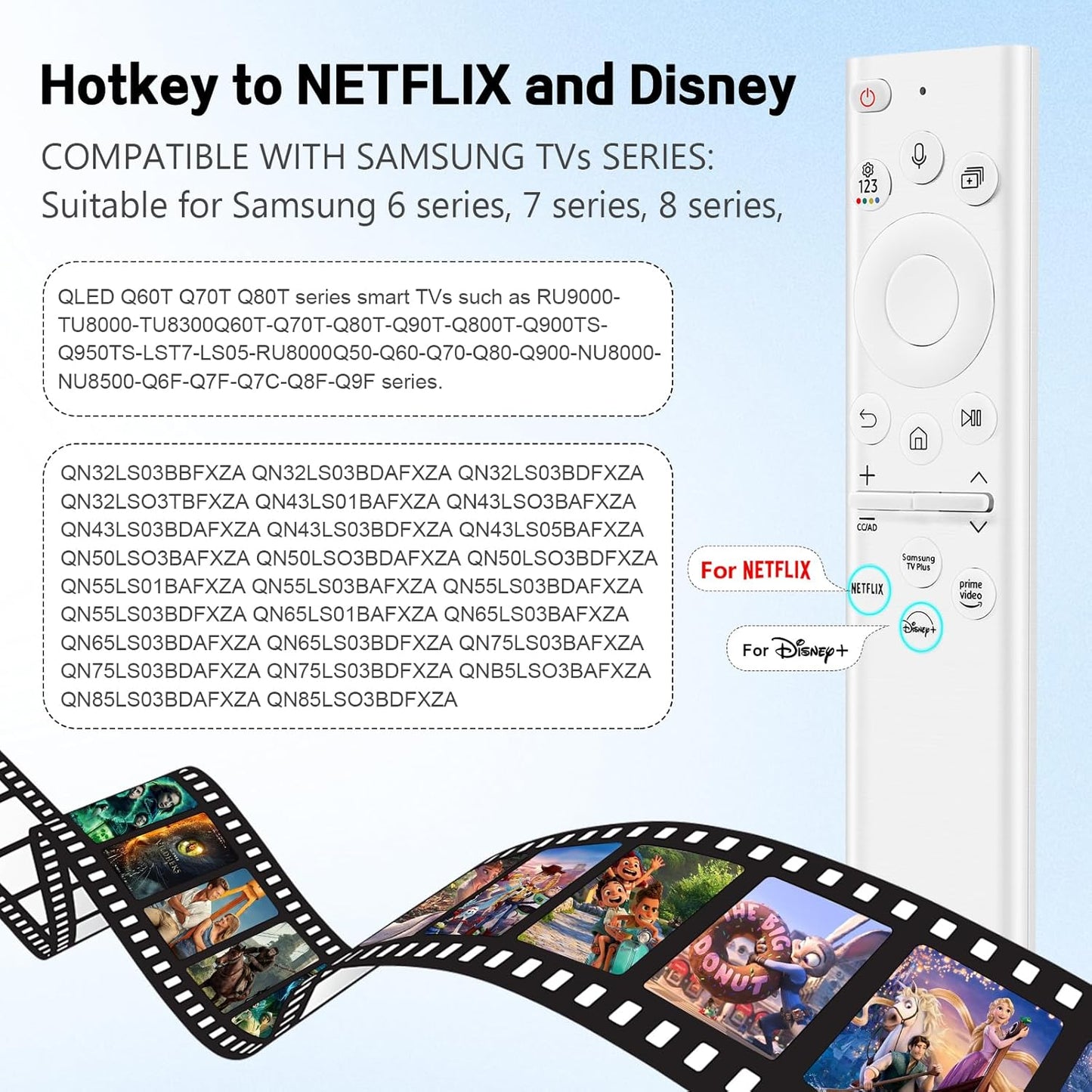 BN59-01391B Solar Remote Voice Rechargeable Control RMCSPB1EP1 Samsung Ultra HD 4K 8K Neo QLED Crystal UHD TV
