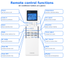 ACXA75C13500 Panasonic AC Remote A75C13500 A75C14800 Air Conditioner Control