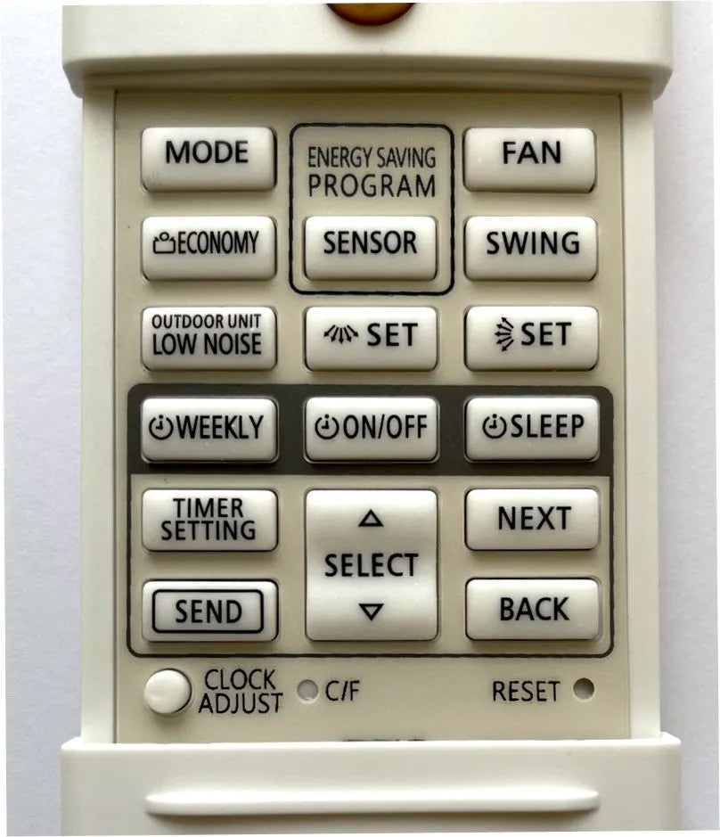 Fujitsu Air Conditioner Remote Control Replacement AR-REM5E ASTG12KUCA AR-REM4E ASYG09KXCA ASYG12KXCA ASYA09LEC ASYA12LEC