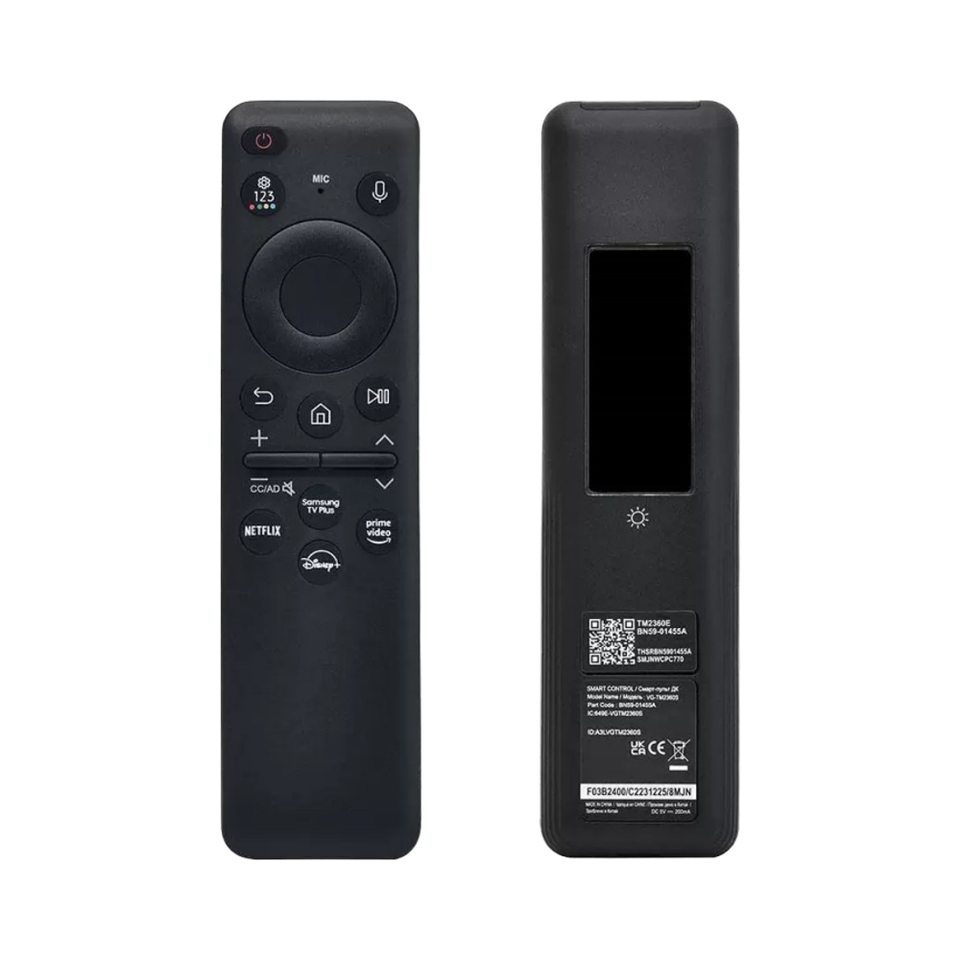 BN59-01432D Solar Cell Remote Voice TV Rechargeable Control Samsung Ultra HD 4K 8K Neo QLED Crystal UHD TV