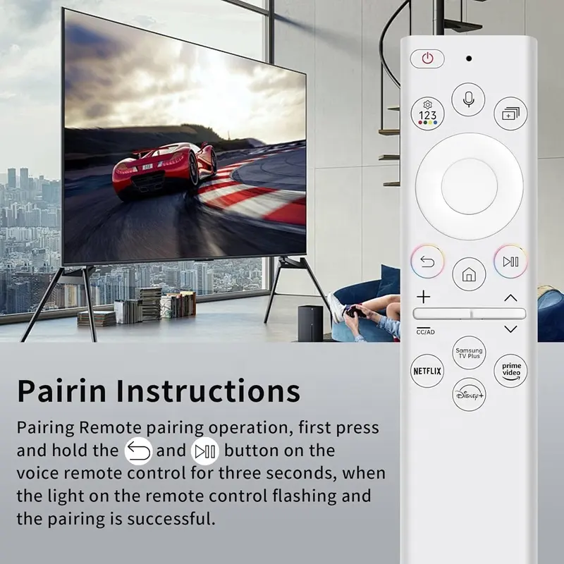 BN59-01391A Solar Remote Voice Rechargeable Control TM2560E Fit for Samsung Ultra HD 4K 8K Neo QLED Crystal UHD TV