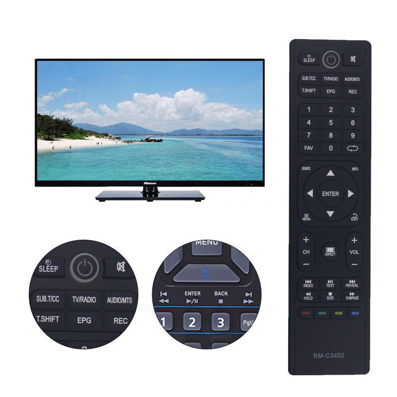 Universal JVC Replacement Remote Control RM-C3402 for LED/LCD JVC Wireless TV