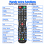 Soniq QT1D Universal TV Remote Replacement Control for LED Soniq Wireless TV