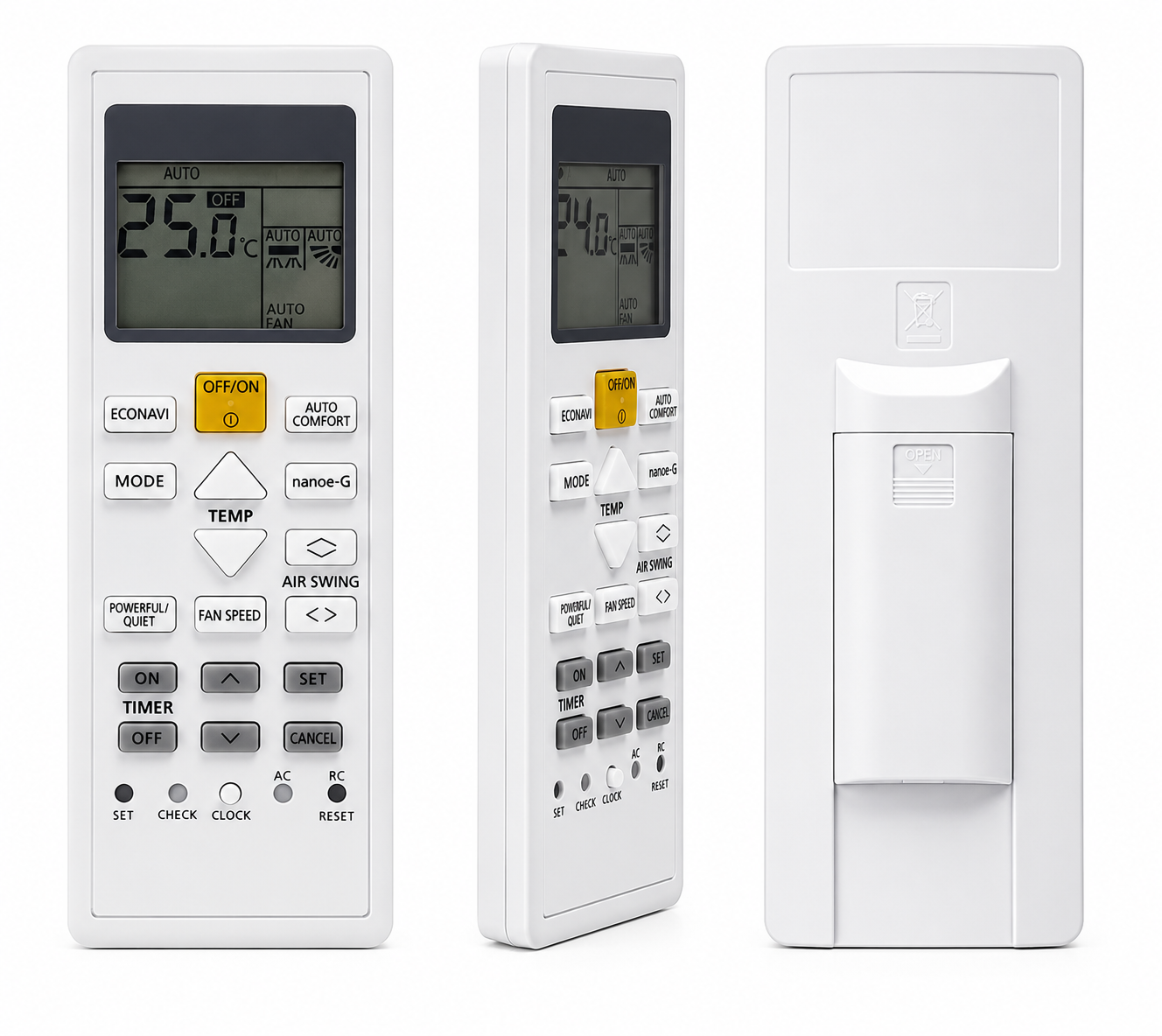 A75C12650 Panasonic AC Remote A75C16330 RCU115 Replacement Control CS-Z35VKR CU-Z35VKR CS-Z42VKR
