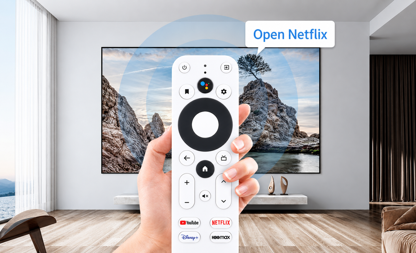 Android Onn 4K HD Voice Control TV Remote Controller Replacement