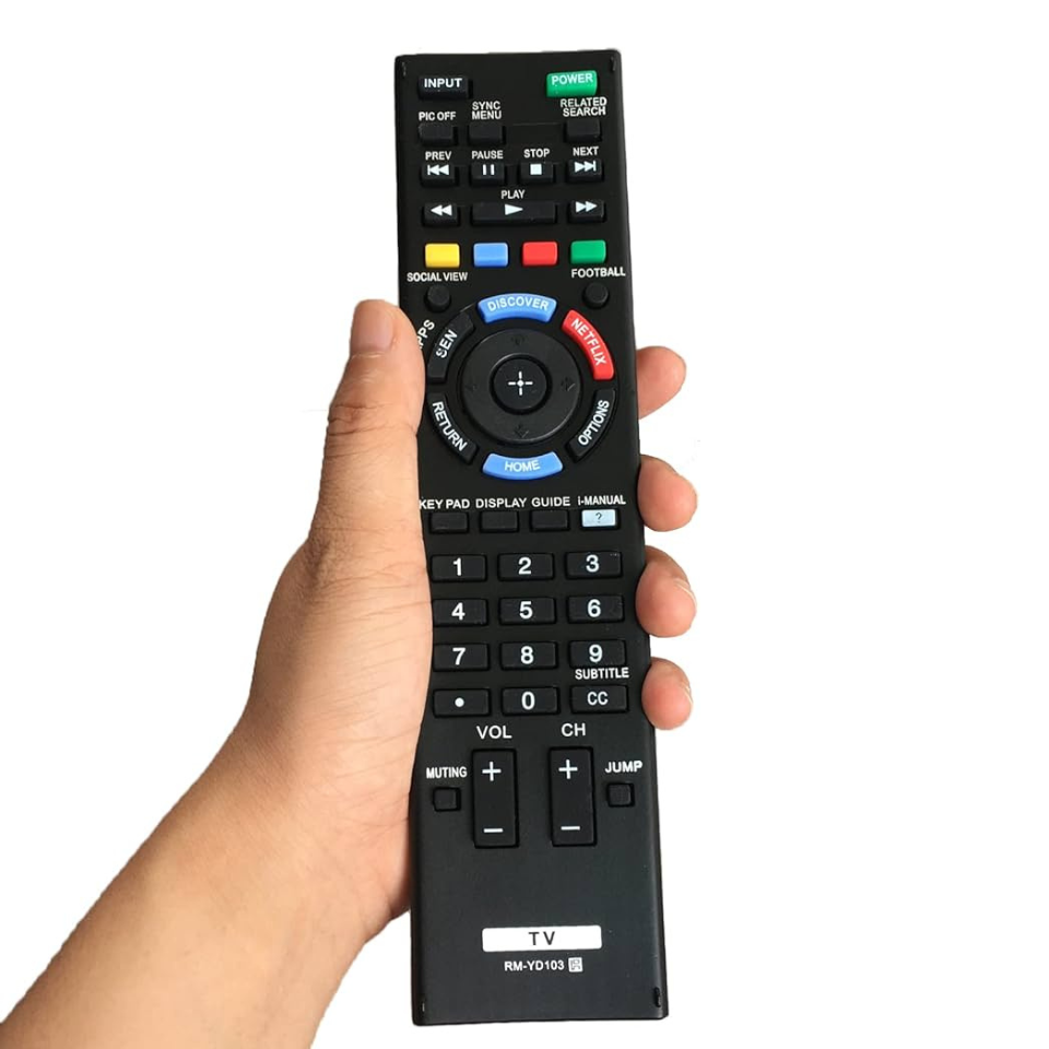 Sony Universal All Model TV Remote Control Replacement With Netflix Home Guide Button