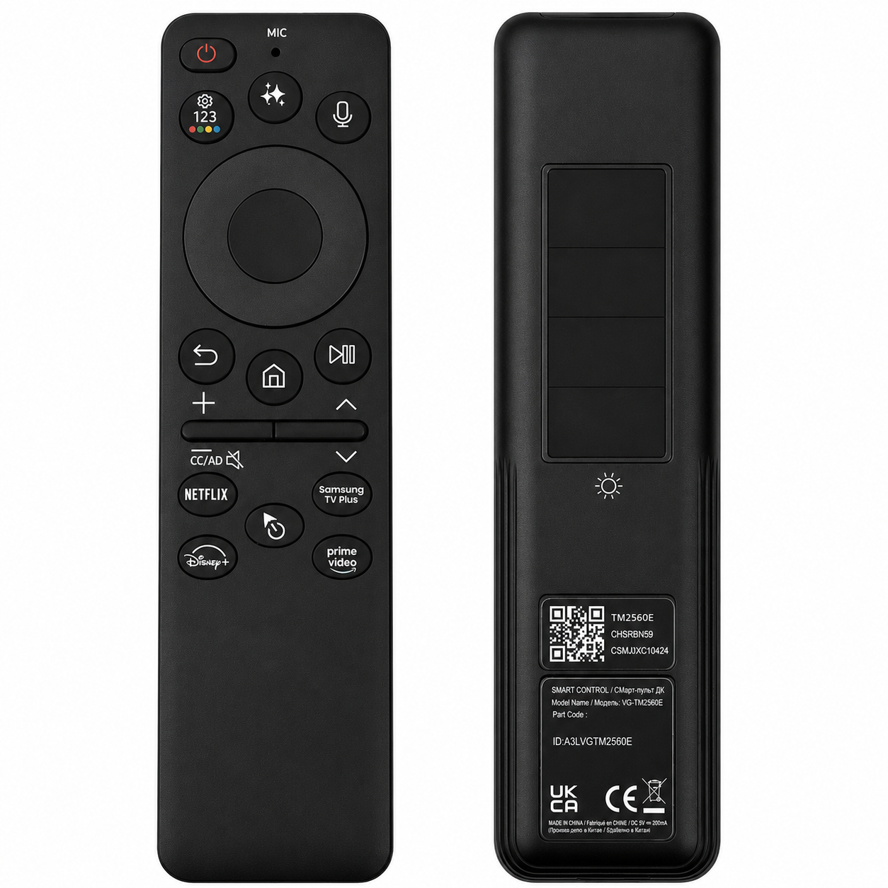 VG-TM2560E Pro Solar Cell BN59-01432A Samsung Vision AI Voice BN59-01480A TV Remote Control Universal Replacement Neo QLED 8K HDR Smart TV
