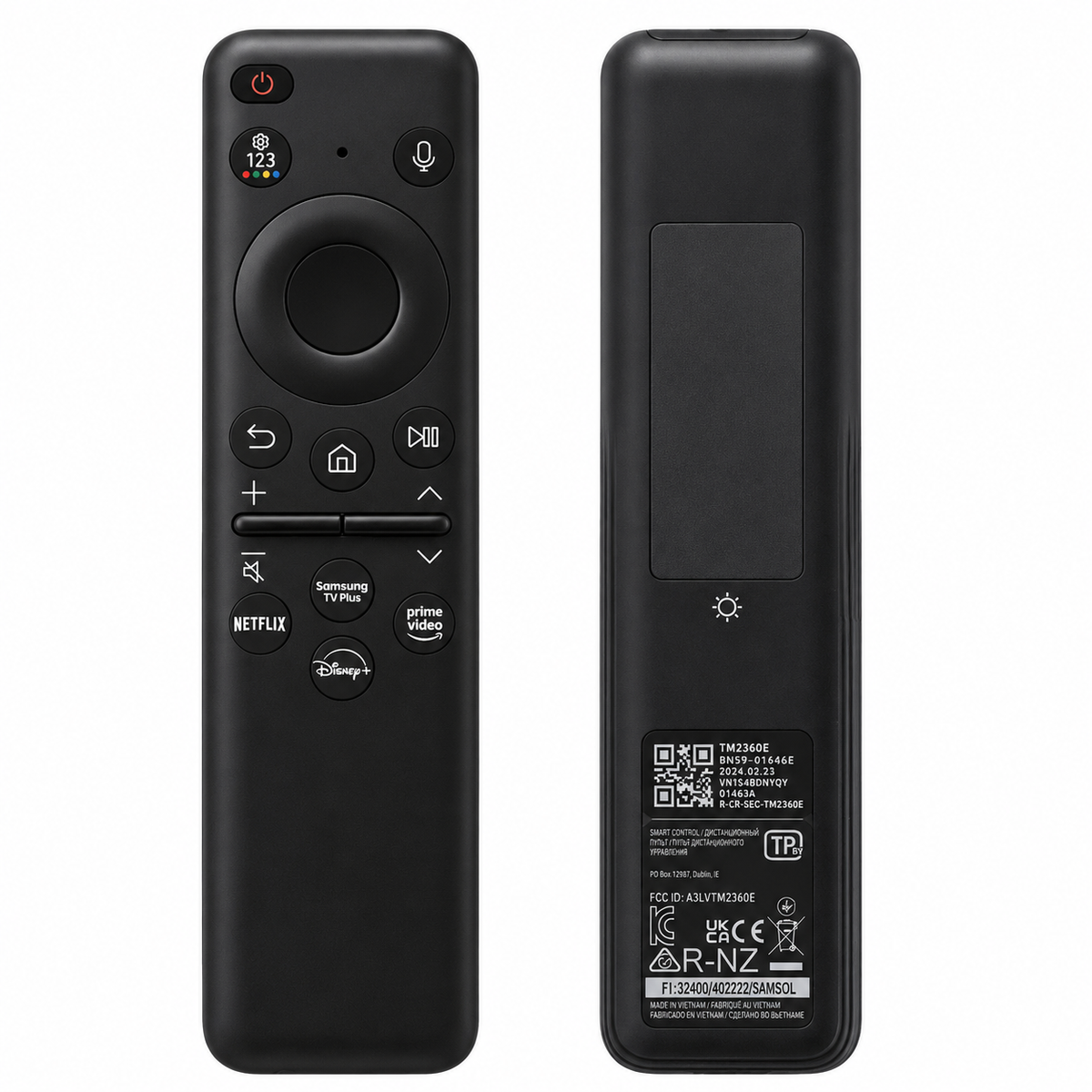 BN59-01455E Solar Remote Voice Rechargeable Control BN59-01480K Samsung Ultra HD 4K 8K Neo QLED Crystal UHD TV