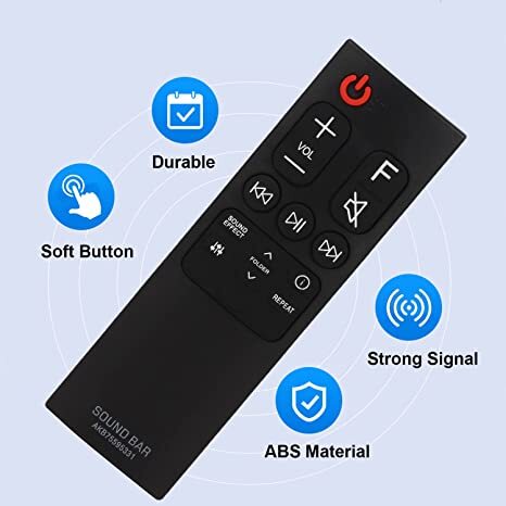 Remote Control LG Sound Bar AKB75595331 Replacement Remote