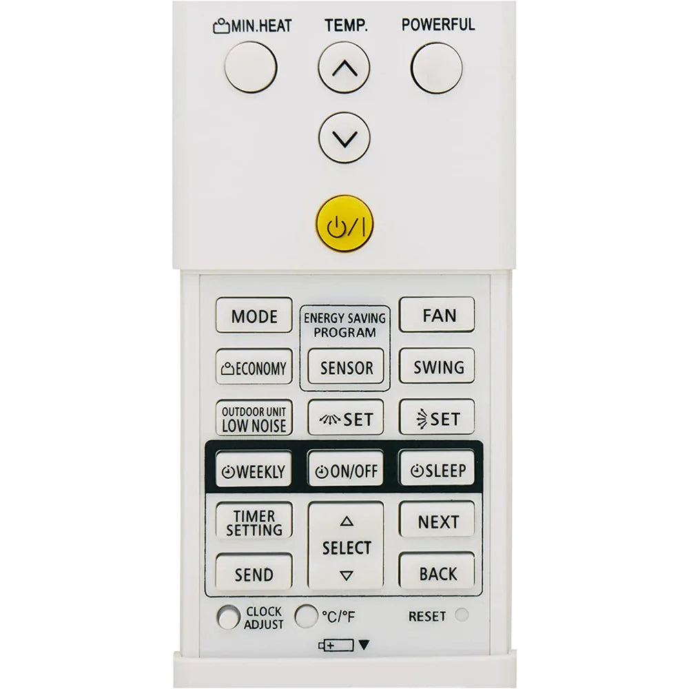 Fujitsu Air Conditioner Remote Control Replacement AR-REM5E ASTG12KUCA AR-REM4E ASYG09KXCA ASYG12KXCA ASYA09LEC ASYA12LEC
