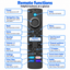 L5B83G 4K Max 2025 Model 3rd Gen Alexa Voice Remote Control Replace for Amazon Fire TV Stick with Amazon Music