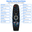 RCKGNTV005 Kogan TV Remote Control RCKGNTVV007 Compatible with Kogan CAIXUN, Modern, RCA, BLAUPUNKT Smart TV IR