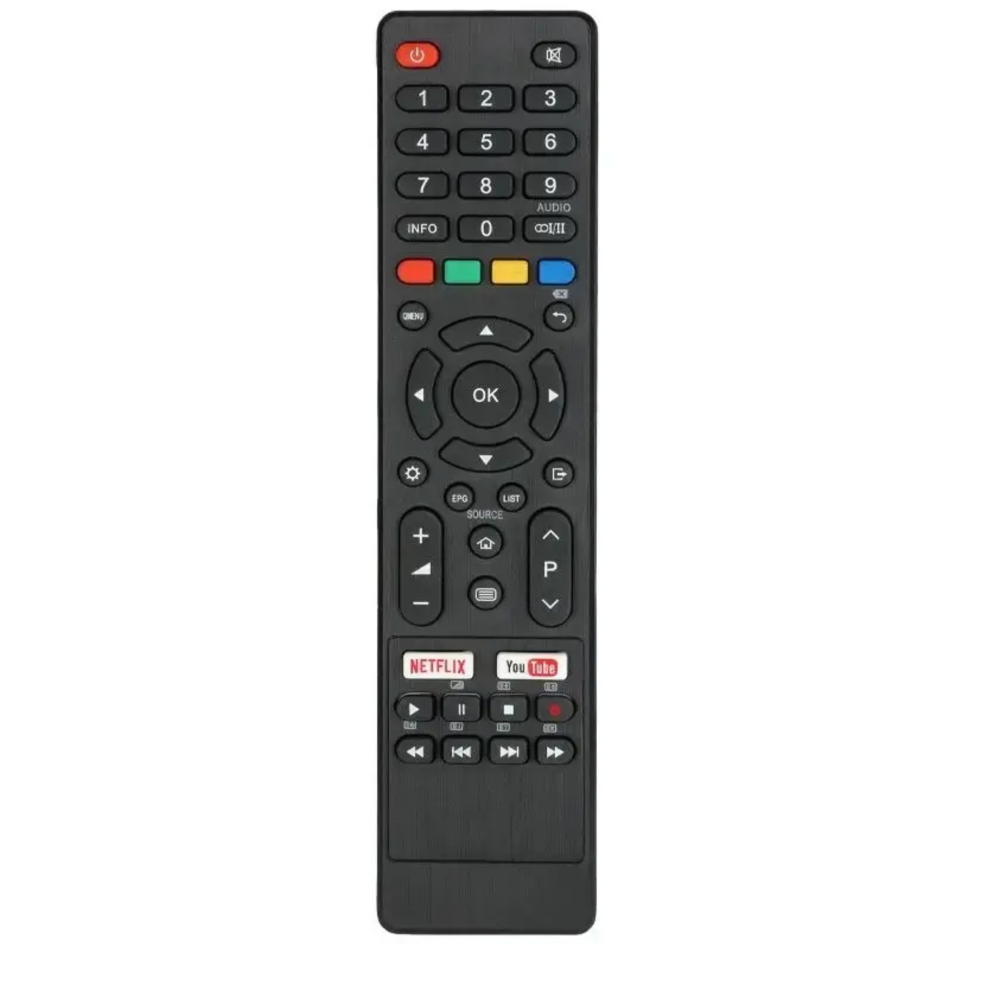 ATV55UHD Bauhn Kogan JVC Linsar CHiQ Saba Changhong Smart TV Remote Control CLE-1042 With NETFLIX YouTube Button
