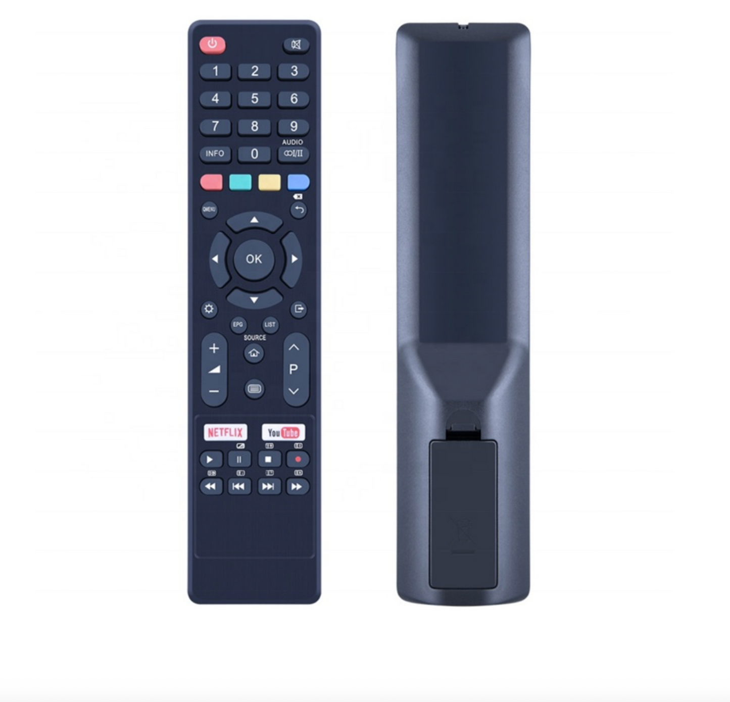 ATV55UHD Bauhn Kogan JVC Linsar CHiQ Saba Changhong Smart TV Remote Control CLE-1042 With NETFLIX YouTube Button