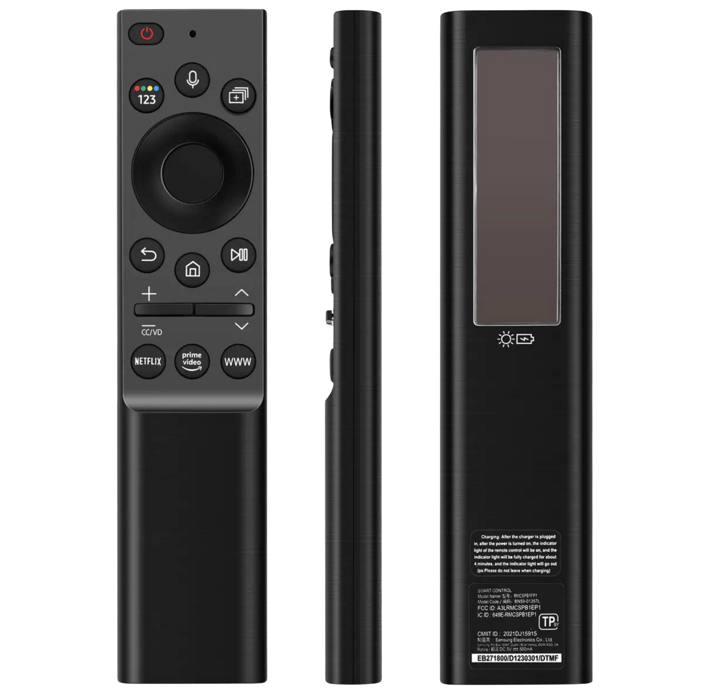 BN59-01357L Solar Remote Voice Rechargeable Control BN59-01357L Samsung Ultra HD 4K 8K Neo QLED Crystal UHD TV