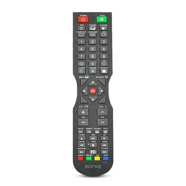 Soniq QT1D Universal TV Remote Replacement Control For LED Soniq Wirel ...