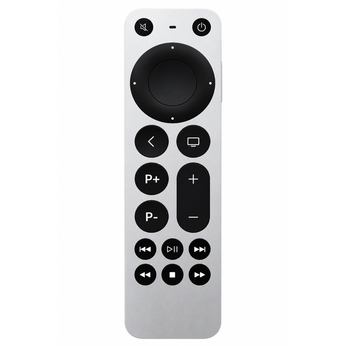 Replacement Remote Control for Apple TV 4K (1st–4th Gen) & HD – Compatible with A2169, A1842, A1625, A1427, A1469, A1378, A1218 – Power & Volume Control, Infrared Remote (No Siri/Voice)