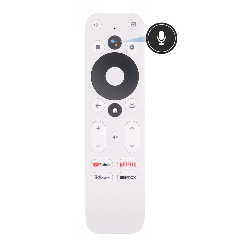Android Onn 4K HD Voice Control TV Remote Controller Replacement