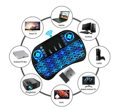 Air Mouse Keyboard Remote Combo Universal For Smart TV Android macOS Windows