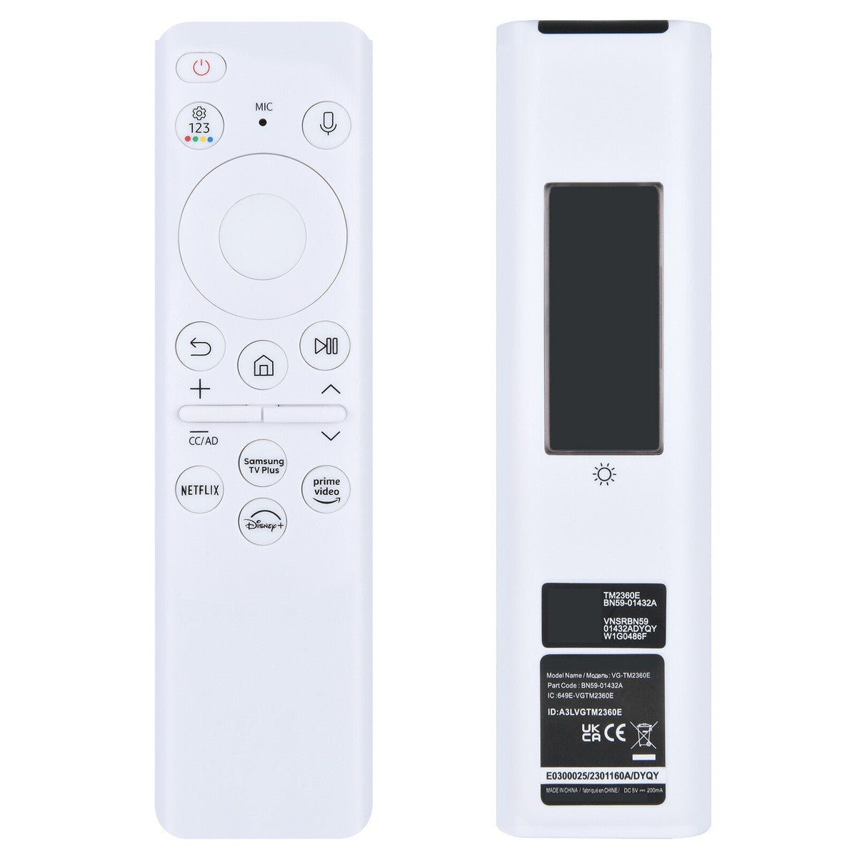 BN59-01439A Solar Remote Voice Rechargeable Control BN59-01456D Samsung Ultra HD 4K 8K Neo QLED Crystal UHD QN85C TV